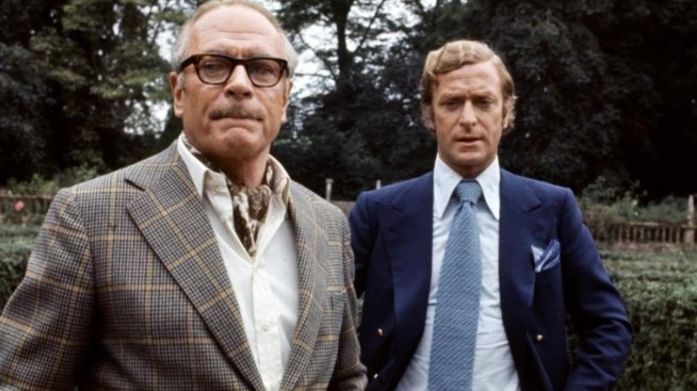Michael Caine and Laurence Olivier