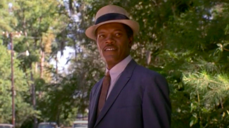 Samuel L Jackson smiling