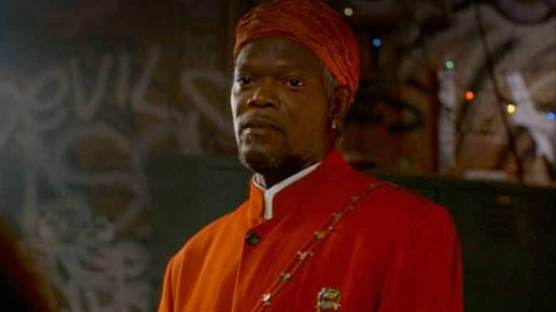 Samuel L Jackson looking away