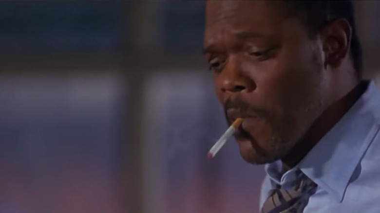 Samuel L. Jackson smoking