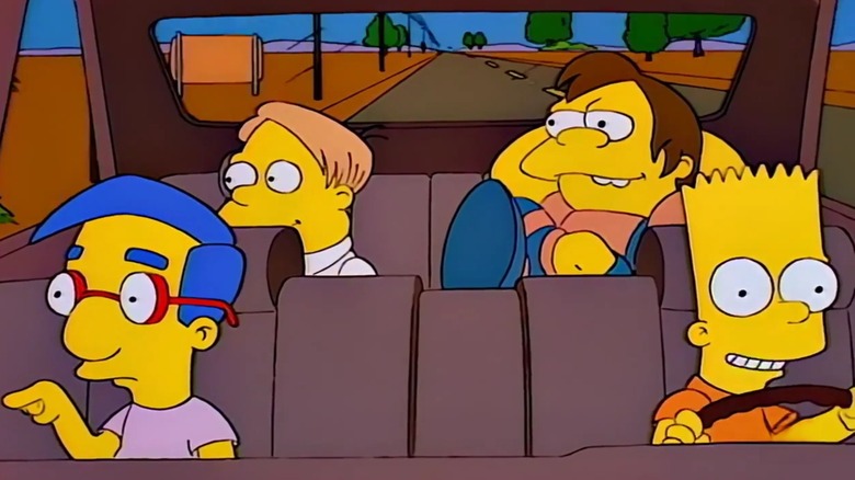 Simpsons Bart on the Road episode