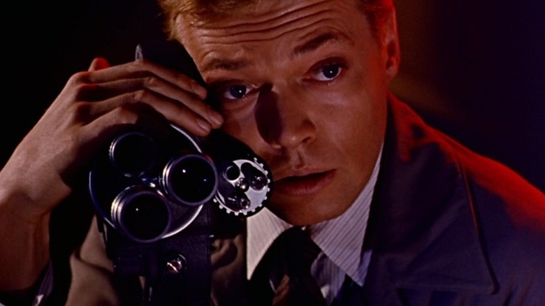 Karlheinz Böhm with a movie camera