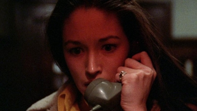 Olivia Hussey on the phone in "Black Christmas"