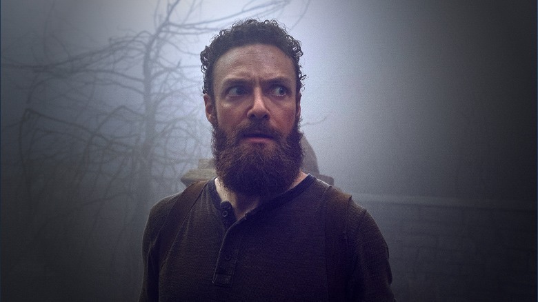 Jesus Walking Dead foggy woods