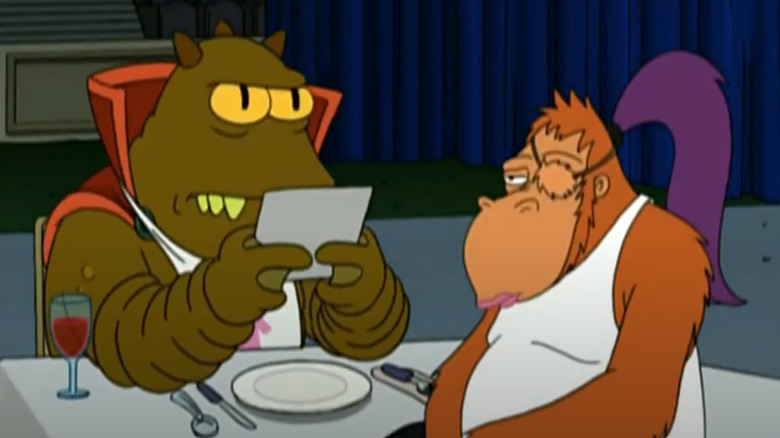 Lrrr at dining table