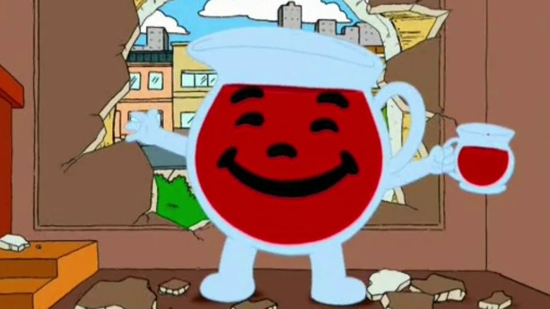 Family Guy, Kool-Aid Man walking through a wall and saying 