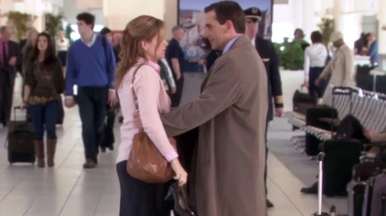 Michael and Pam's farewell in The Office