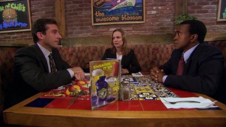 Steve Carell and Melora Hardin in The Office