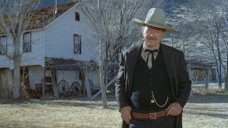 John Wayne as aging gunfighter J.B. Books in The Shootist