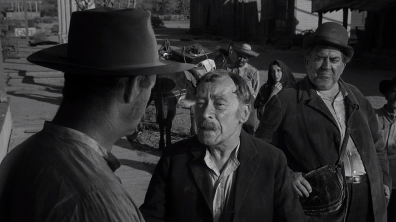 Gallegos pleading with the townsfolk in The Twilight Zone's "Dust"