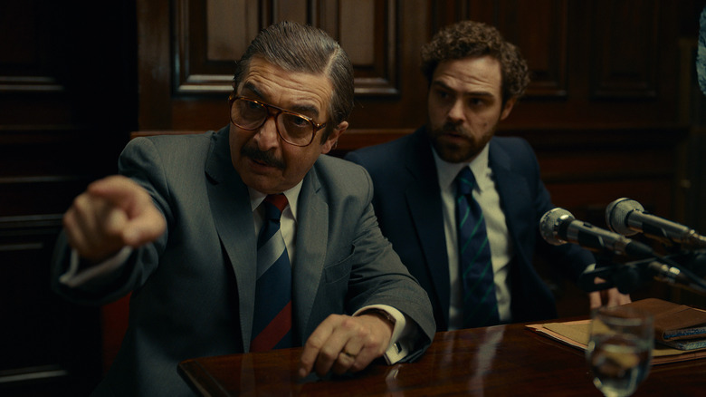 Darin and Lanzani in courtroom