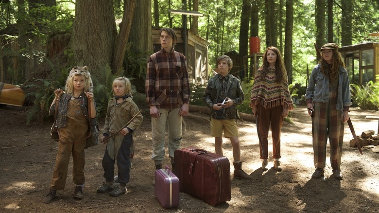 Kids in the forest