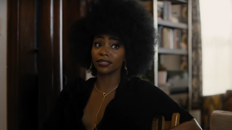 Teyonah Parris gives a look