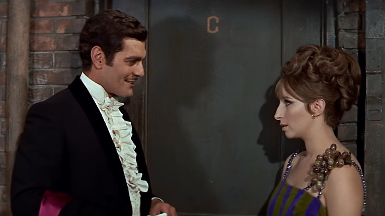 Sharif flirts with Streisand