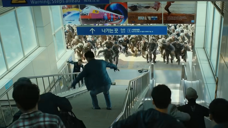Zombies attack station