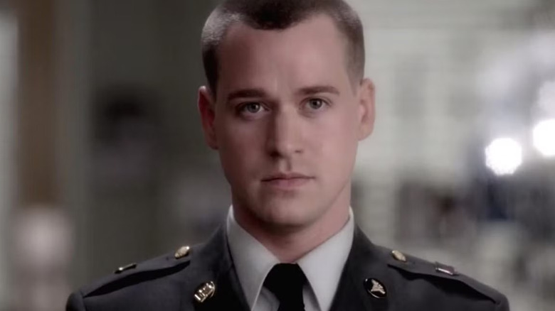 George (T.R. Knight) in his military uniform in a dream sequence on Grey's Anatomy