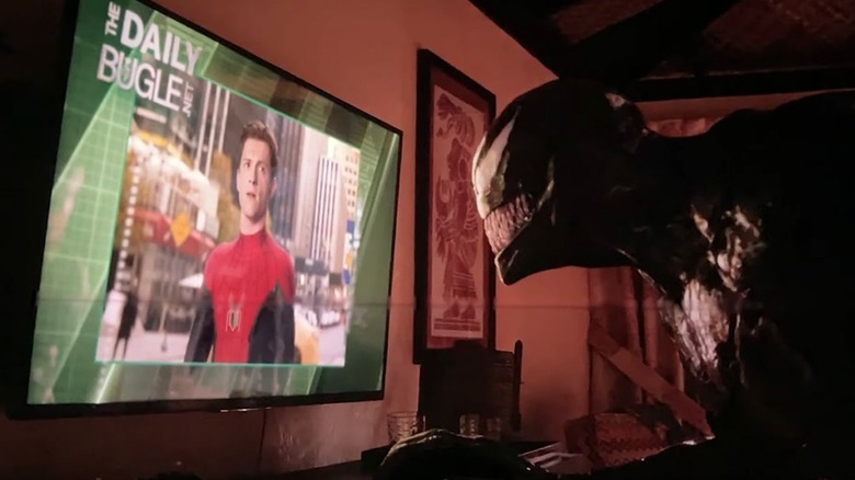 Venom learns about Peter's crimes in Let There Be Carnage