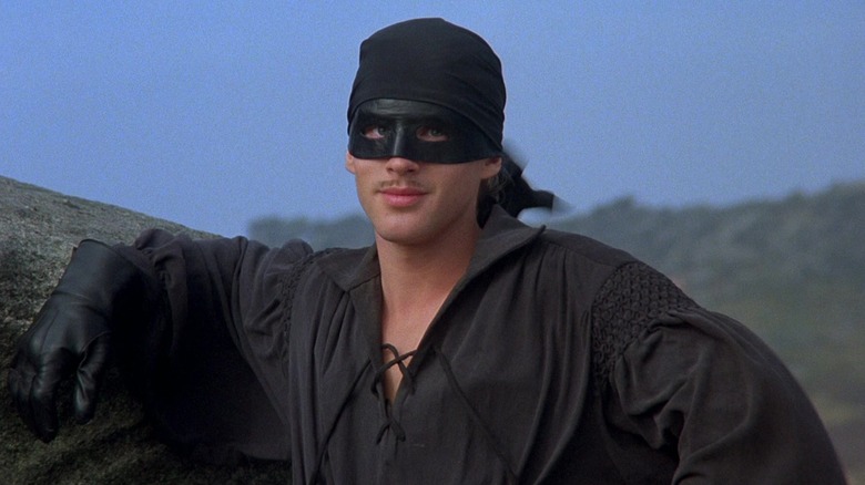 Dread Pirate Roberts smiling in The Princess Bride