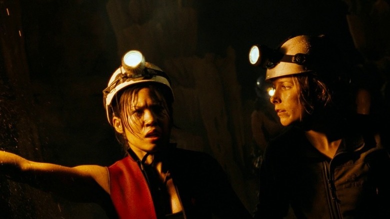 Characters in a cave in The Descent