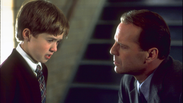 Haley Joel Osment and Bruce Willis in The Sixth Sense