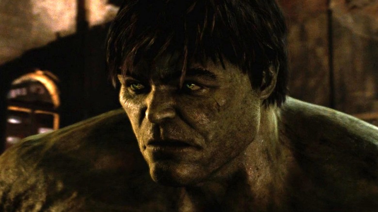 The Hulk looking forlorn in the Incredible Hulk (2008)