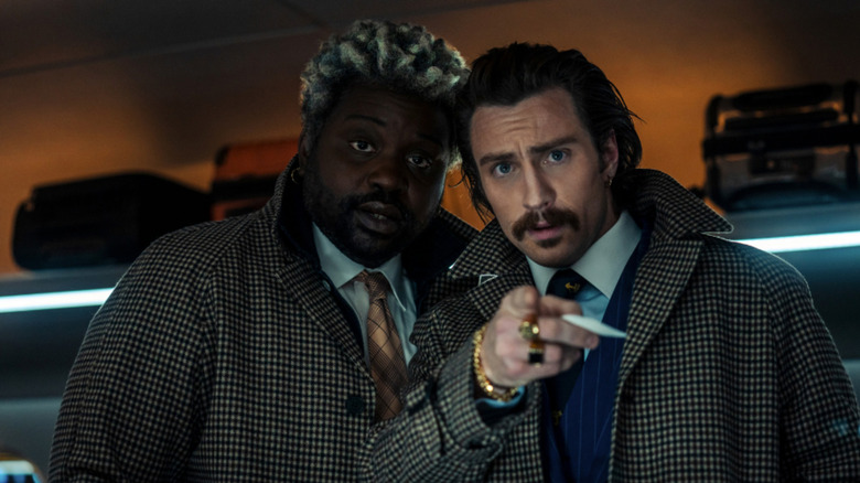 Brian Tyree Henry and Aaron Taylor-Johnson in Bullet Train