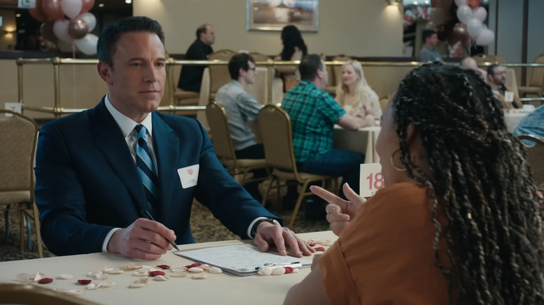 Christian Wolff on a speed date in The Accountant 2