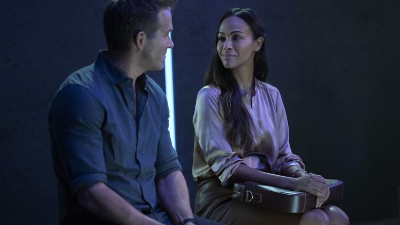 Ryan Reynolds and Zoe Saldana in "The Adam Project"