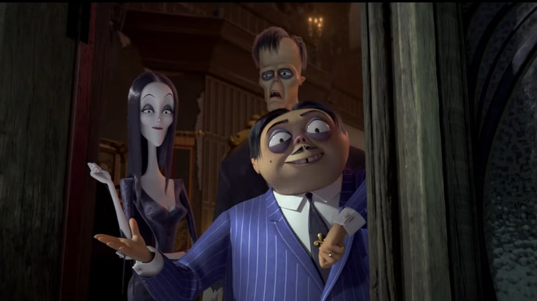 Morticia, Lurch, and Gomez