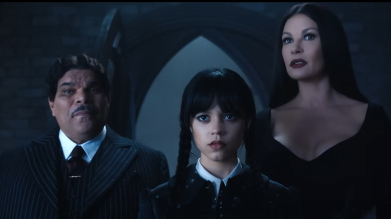 Gomez, Wednesday, Morticia