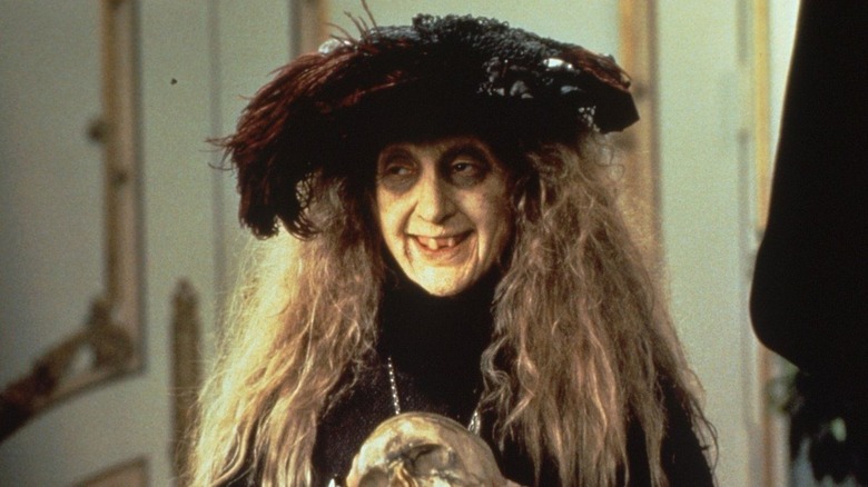 Granny Frump smiles in Addams Family Values