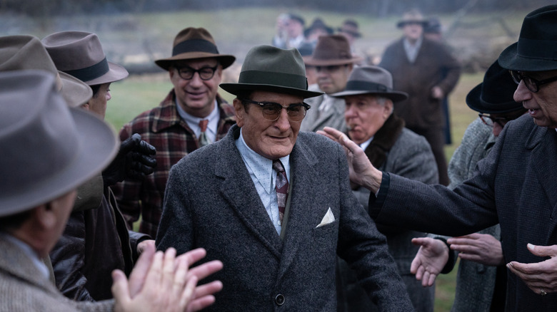 Vito Genovese is surrounded by fellow gangsters in The Alto Knights