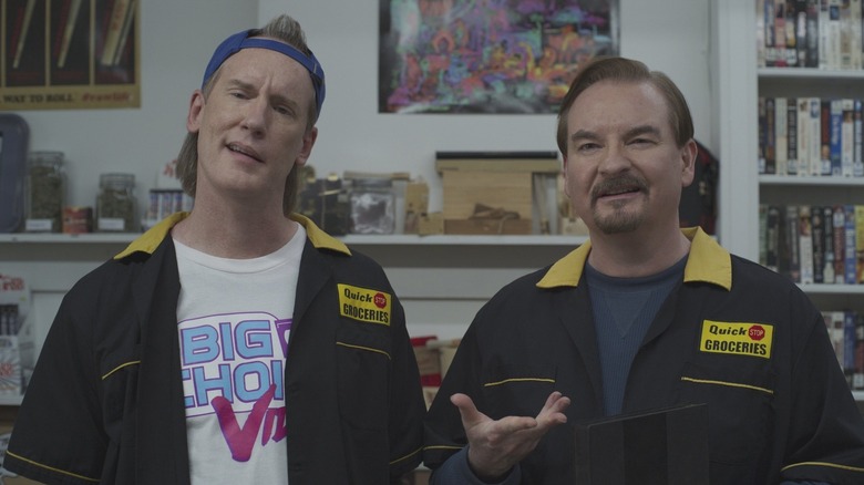 Randal and Dante standing next to each other in Clerks III