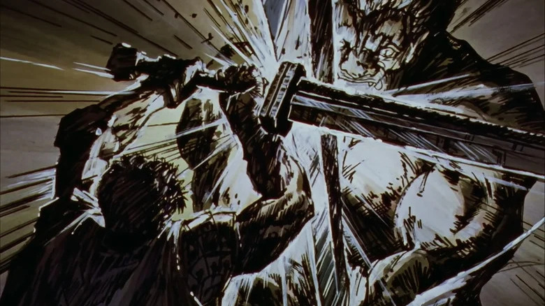 Berserk Guts sword-fighting Nosferatu Zodd 
