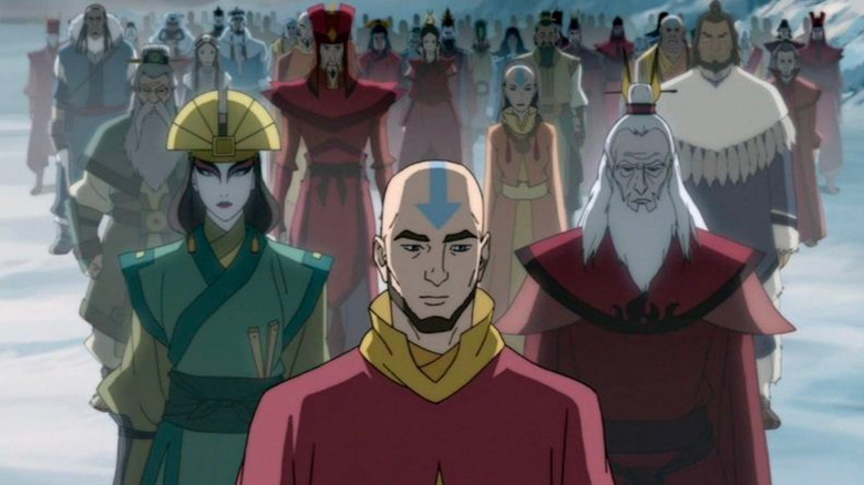 The avatars assemble in Avatar: The Legend of Korra