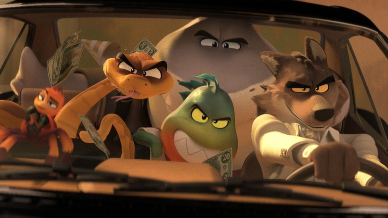 Wolf and the gang in The Bad Guys (2022)