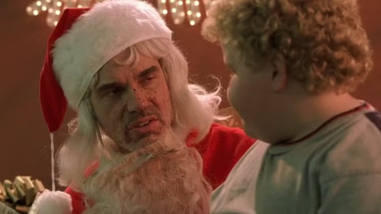 Billy Bob Thornton and Brett Kelly in Bad Santa