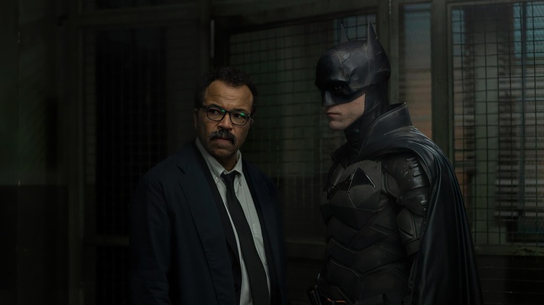 Robert Pattinson and Jeffrey Wright in The Batman