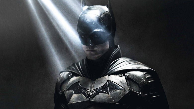 pattinson batman bathed in light