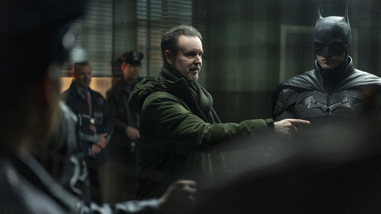 The Batman Matt Reeves on set