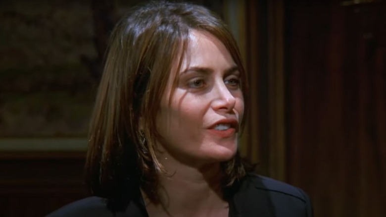 Karen Fineman as Gwen wearing a dark blazer on Seinfeld