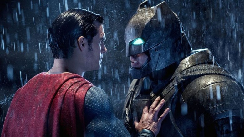 Henry Cavill and Ben Affleck as Superman and Batman