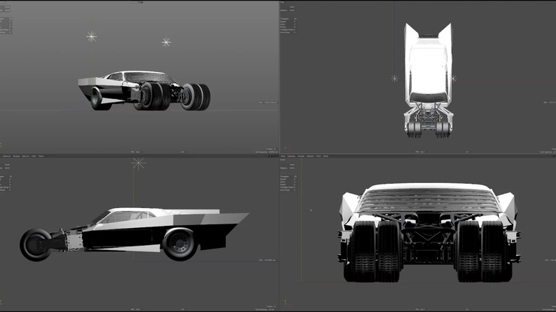 The Batman Batmobile design