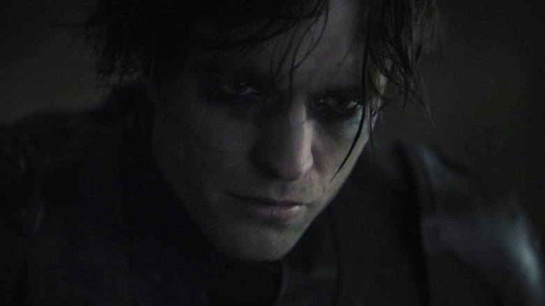 The Batman (2022) - close-up of Bruce Wayne unmasked