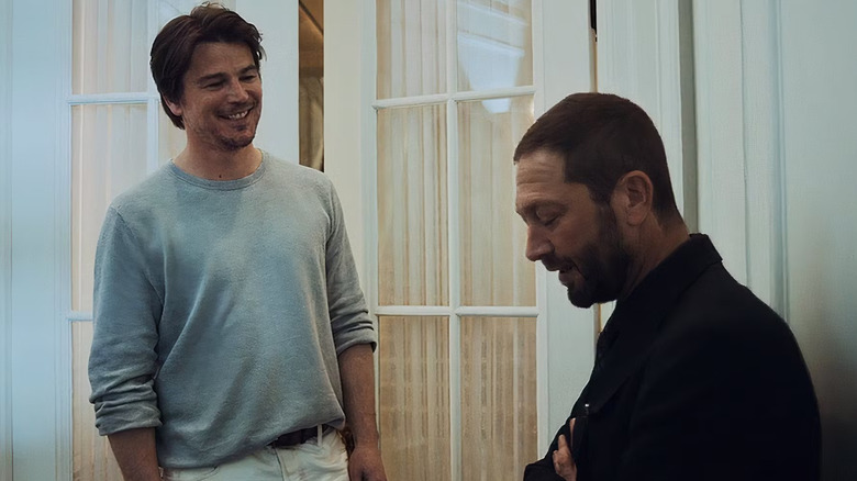 Frank and Richie talking outside of Frank's house on The Bear