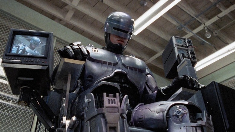 RoboCop in a chair