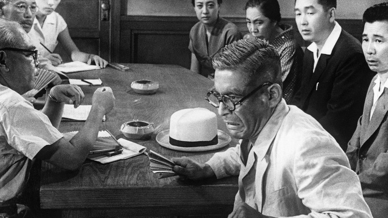 Toshirō Mifune looking shocked