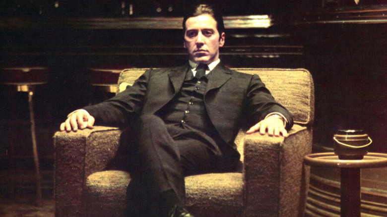 michael corleone sitting the godfather