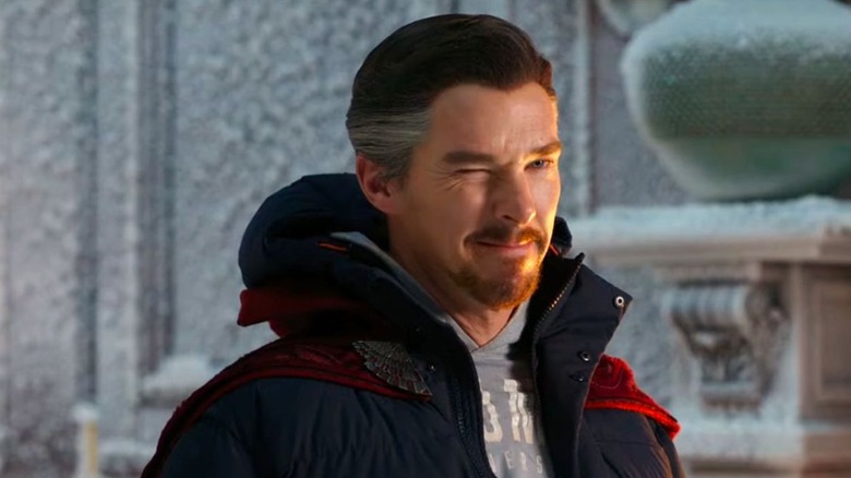 Doctor Strange winks
