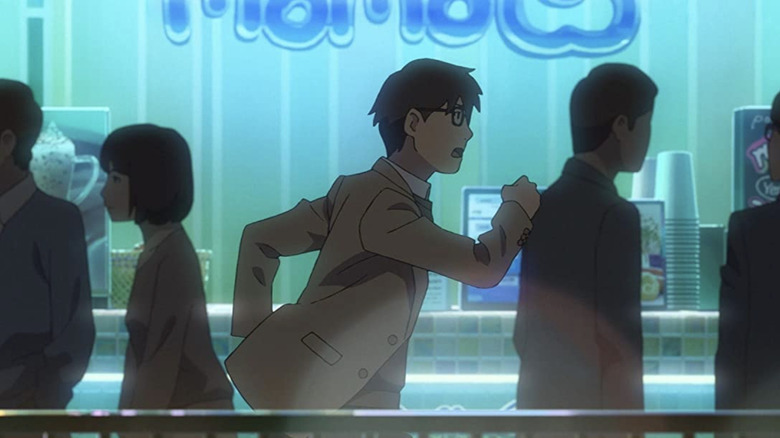 Anime man running